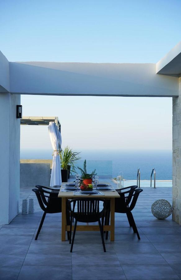 Eva Villas West With Infinity Pool & And Panoramic Sea View Gerani Chanion Exterior foto
